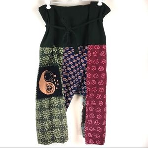Boho Patchwork Fisherman Pants